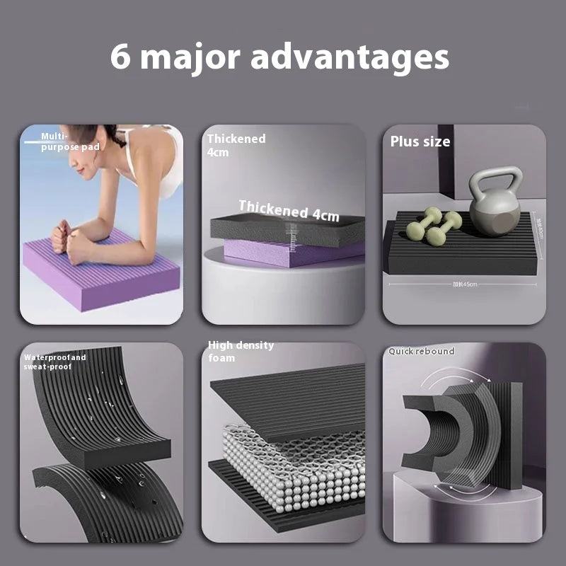 Large Yoga Balance Mat Non Slip Thick Yoga Mat Accessories for Yoga and Pilates Core Balance and Strength Stability Training