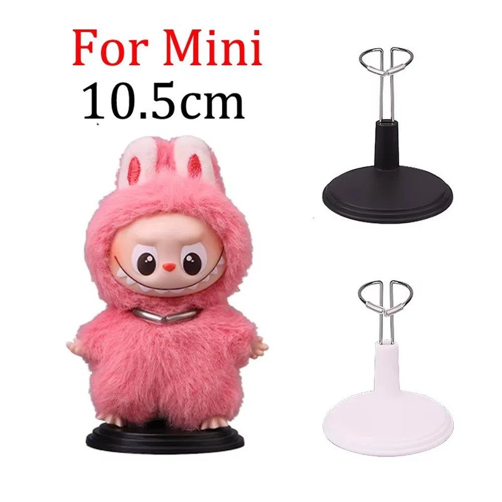 Mini Doll Accessories Standing Bracket For 10cm Labubu 4.0 Doll Stand On Table Desk Organizer Doll Display Accessories