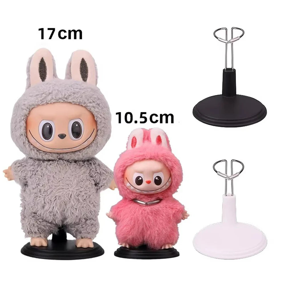 Mini Doll Accessories Standing Bracket For 10cm Labubu 4.0 Doll Stand On Table Desk Organizer Doll Display Accessories