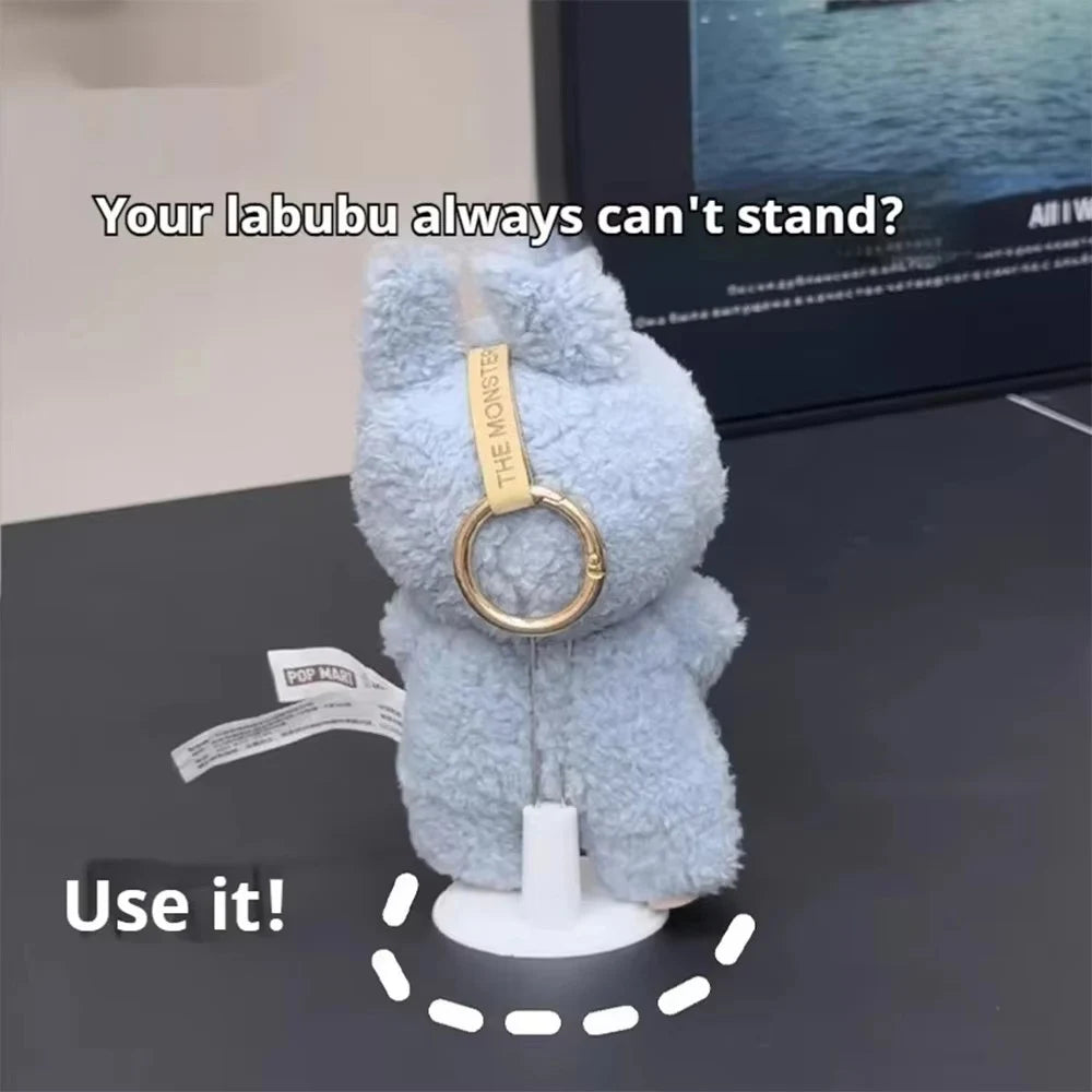 Mini Doll Accessories Standing Bracket For 10cm Labubu 4.0 Doll Stand On Table Desk Organizer Doll Display Accessories